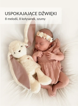 Szumisie Królik Ecru Ucho Różowe 7w1 app z termoforkiem