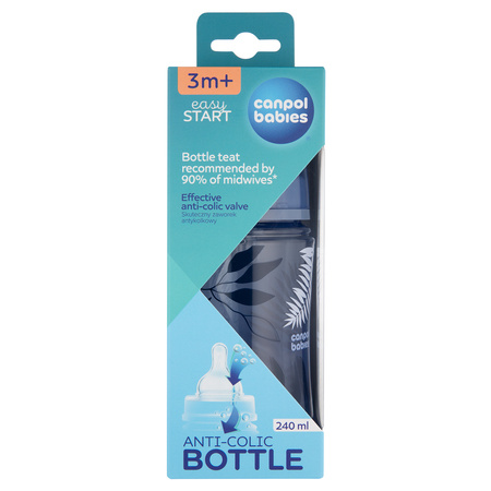 Canpol Babies Butelka antykolkowa EasyStart 240ml GOLD