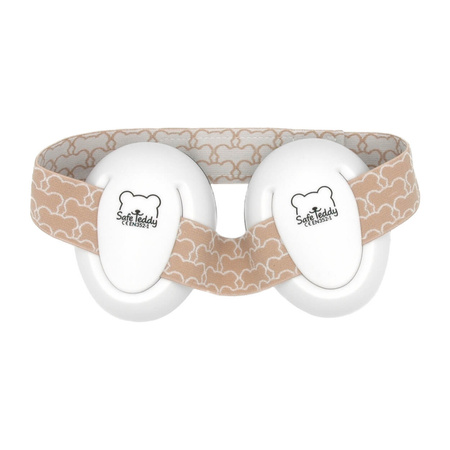 SafeTeddy Wygłuszające słuchawki ochronne dla niemowląt beżowe 0m+