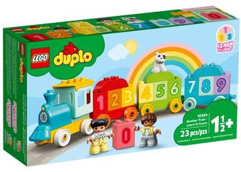 Pociąg z cyferkami - nauka liczenia Lego Duplo 10954