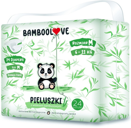 Bamboolove Pieluszki bambusowe jednorazowe rozmiar M (6-11 kg)
