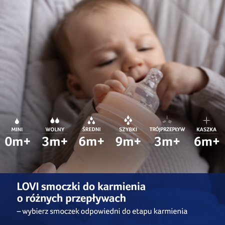 LOVI Smoczek dynamiczny do karmienia MINI 2 szt