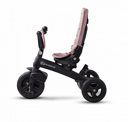 Kinderkraft EasyTwist trójkołowy rowerek z obrotowym siedziskiem Mauvelous Pink