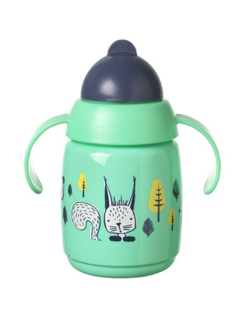 Tommee Tippee Kubek z obciążoną słomką Superstar 300ml,6m+ zielony