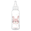 Canpol babies Butelka standardowa wąska 250 ml CUTE ANIMALS różowa