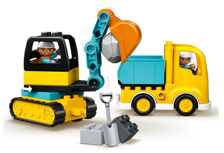 Ciężarówka i koparka gąsienicowa 10931 Lego Duplo