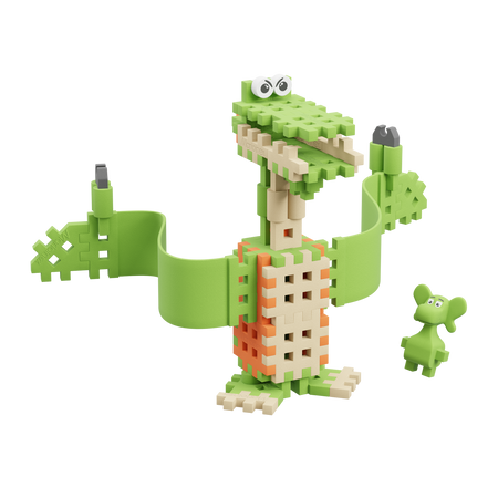 Marioinex Mini Waffle Smok Diplodok i Pterodaktyl