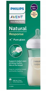 Philips Avent Butelka Szklana Natural Responsywna 240 ml 0m+ SCY933/01