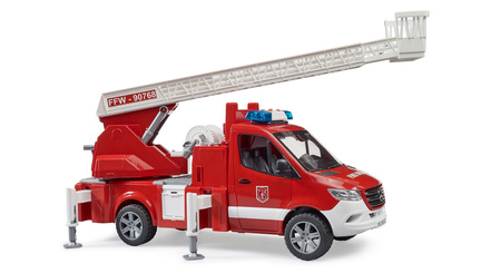 Bruder 02673 Auto MB Sprinter Straż Pożarna z pompą, drabiną i sygnałami