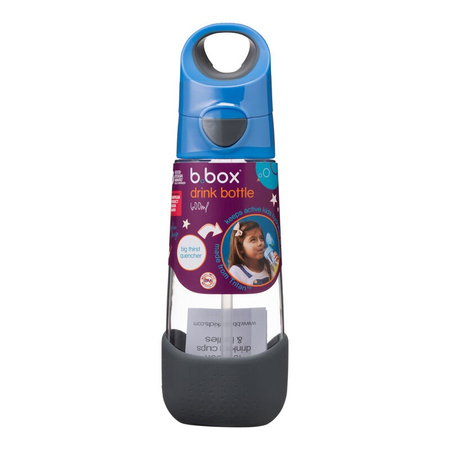 B.Box Bidon tritanowy ze słomką 600 ml, Blue Slate