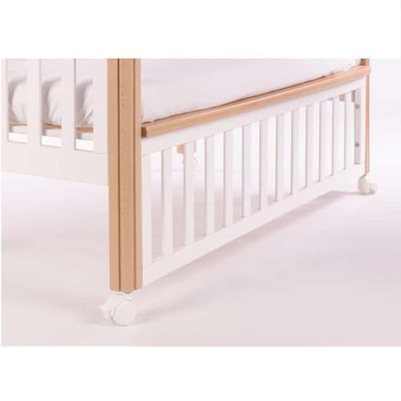 DREWEX Łóżeczko dostawne Optimum Białe Buk