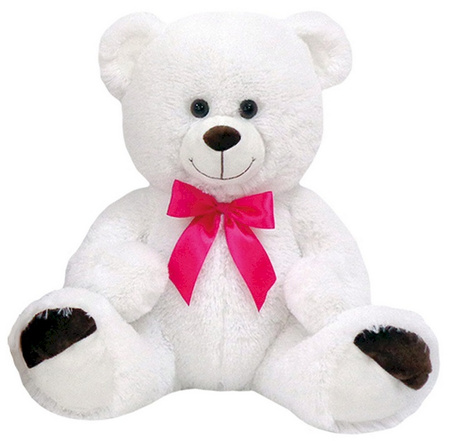 Biały Pluszowy Miś 38 cm