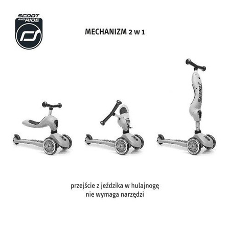 SCOOTANDRIDE Highwaykick 1 2w1 Jeździk i hulajnoga 1-5 lat Peach