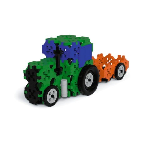 Zestaw klocków Connect 2w1: Śmieciarka / Traktor