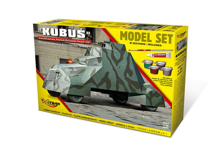 Mirage 835091 1:35 MODEL SET KUBUŚ Samochód pancerny - Powstanie Warszawskie Sierpień 1944