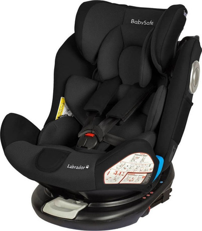 BabySafe Labrador Black fotelik samochodowy 0 - 36 kg