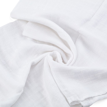 PETITE&MARS Zestaw pieluszek z muślinu bambusowego 3 szt. Moussy Total White