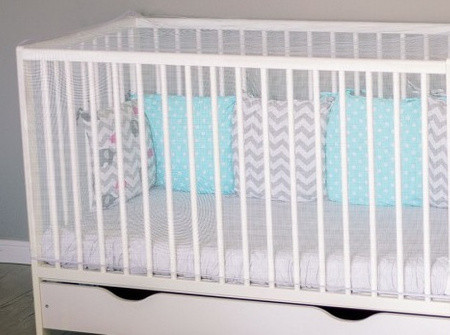 Akuku Moskitiera na łóżeczko, biała A0447