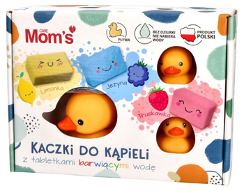 Mom's Care Kaczki do kąpieli z tabletkami barwiącymi wodę
