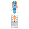 Canpol babies Butelka standardowa wąska 250 ml CUTE ANIMALS pomarańczowa  