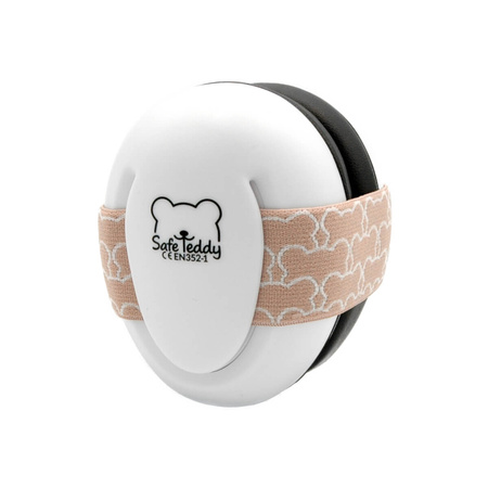 SafeTeddy Wygłuszające słuchawki ochronne dla niemowląt beżowe 0m+
