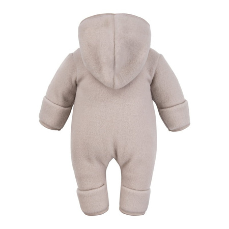 Eevi Kombinezon z kapturem z wełna Merino beżowy 56 - 62