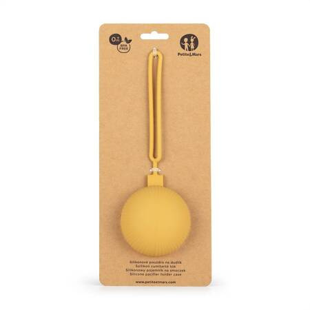 Petite&Mars Silikonowe etui na smoczek Intense Ochre