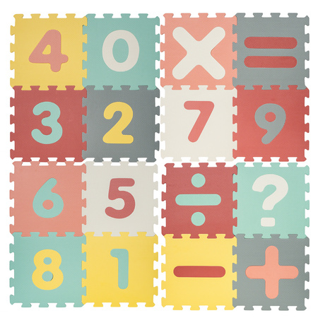 Smily Play Mata piankowa pastelowa CYFRY