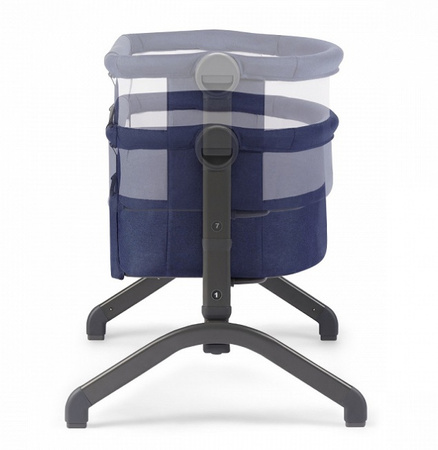 Kinderkraft Łóżeczko dostawne BEA 2w1 , niebieskie