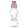 Canpol babies Butelka standardowa wąska 250 ml CUTE ANIMALS różowa