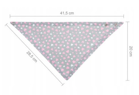 Akuku Apaszka bawełniana na zatrzask, śliniak