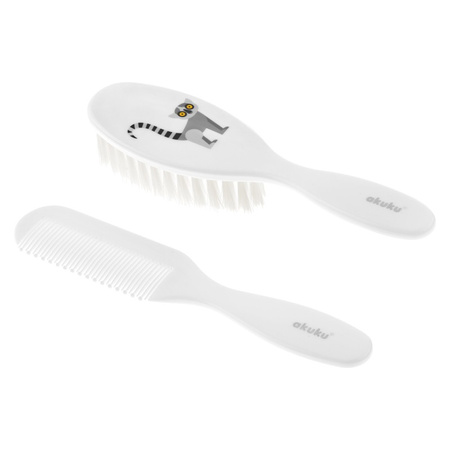 Akuku Szczotka i grzebyk do włosów Lemur