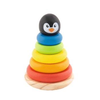 Vtech Drewniana piramidka pingwin Edwin