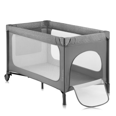 Lionelo Łóżeczko turystyczne Jasmin Easy Fold Grey Stone