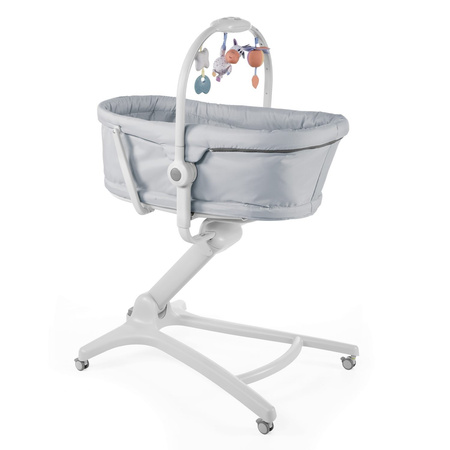 Chicco Baby Hug 4w1 GREY_RELUX + materac + prześcieradło (Wysyłka 24h)