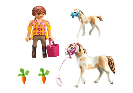 Playmobil Klacz ze źrebakiem 71243
