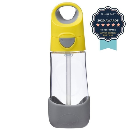 B.BOX Bidon tritanowy ze słomką 450 ml, lemon sherbet