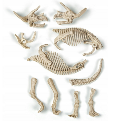 Clementoni Skamieniałości Świecący Dinozaur T-Rex szkielet do wykopania