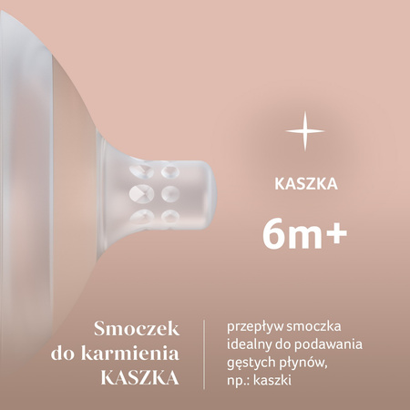 Lovi Smoczek dynamiczny do karmienia Mammafeel 6m+ KASZKA 1 szt.