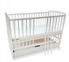 Skrzat Krzyś 3w1 Łóżeczko kołyska z szufladą i barierką Białe