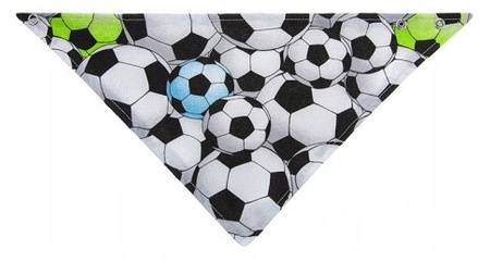 Akuku Apaszka bawełniana na zatrzask, śliniak Piłeczki