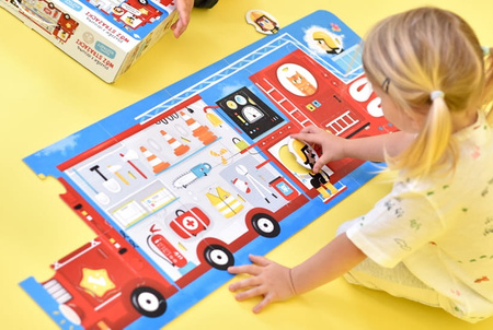 CzuCzu - Puzzle z dziurką. Wóz strażacki