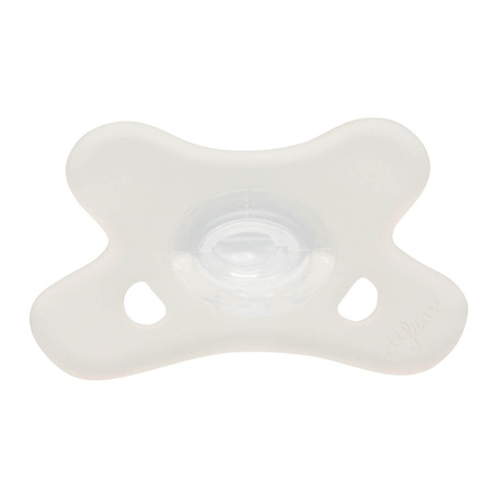 Canpol babies Smoczek 100% silikonowy 0-6m symetryczny white 1 szt.