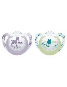 Nuk Smoczek 6-18m silikonowy uspokajający Genius Color 2szt. Girl
