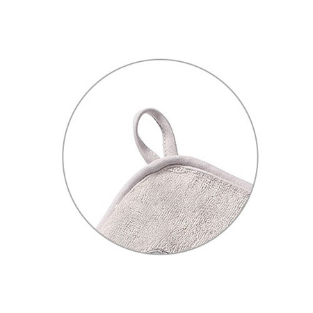 Babyono Okrycie kąpielowe bambusowe - ręcznik z kapturkiem NATURAL BAMBOO 100X100cm