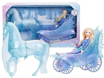 Mattel Kraina Lodu Elsa w karocy z koniem Nokk