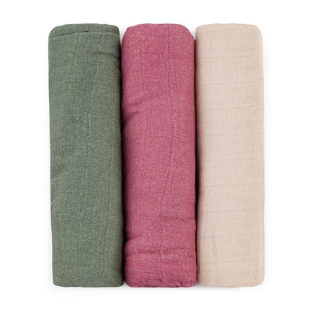 PETITE&MARS Zestaw pieluszek z muślinu bambusowego 3 szt. Moussy