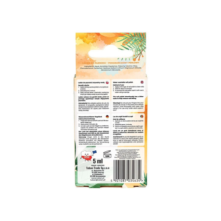 Tuban Tubi Glam lakier zmywalny wodą, pomarańczowy perłowy