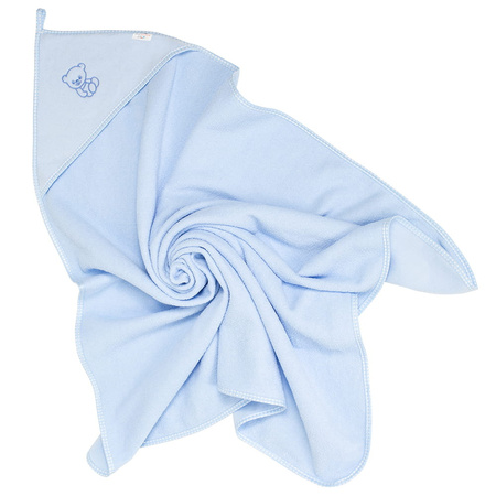 Bocioland Okrycie Kąpielowe 100 x 100 cm Niebieskie
