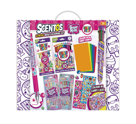 Scentos Pachnący Zestaw - Walizka do pokolorowania fioletowa